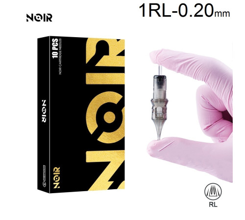 Тату картридж Noir Round Liner 1 - 0,20 мм Long Taper