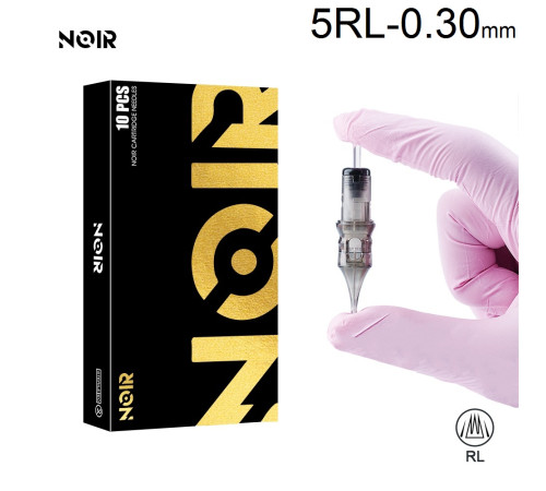 Тату картридж Noir Round Liner 5 - 0,30 мм Long Taper