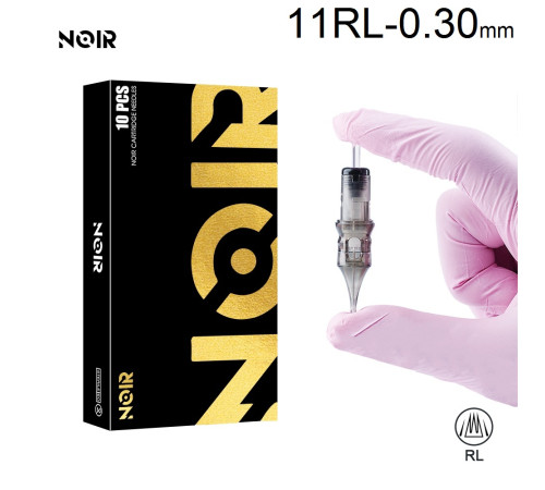 Тату картридж Noir Round Liner 11 - 0,30 мм Long Taper