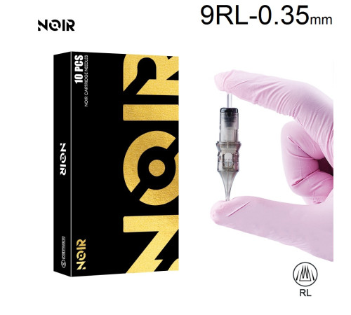 Тату картридж Noir Round Liner 9 - 0,35 мм Long Taper