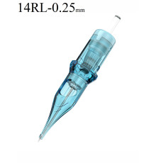 Тату картридж WJX Ultra Round Liner 14 - 0,25 мм  Long Taper
