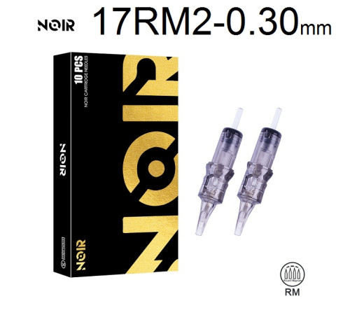 Тату картридж Noir Round Magnum 17 - 0,30 мм Long Taper