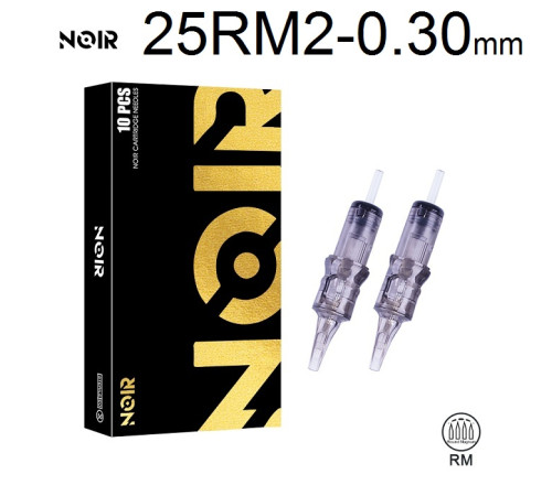 Тату картридж Noir Round Magnum 25 - 0,30 мм Long Taper