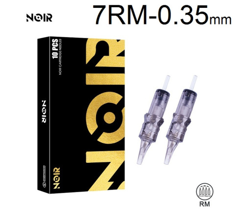 Тату картридж Noir Round Magnum 7 - 0,35 мм Long Taper