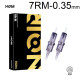 Тату картридж Noir Round Magnum 7 - 0,35 мм Long Taper