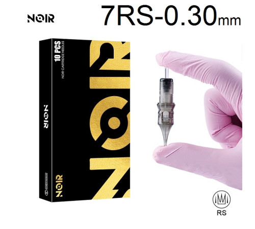 Тату картридж Noir Round Shader 7 - 0,30 мм Long Taper