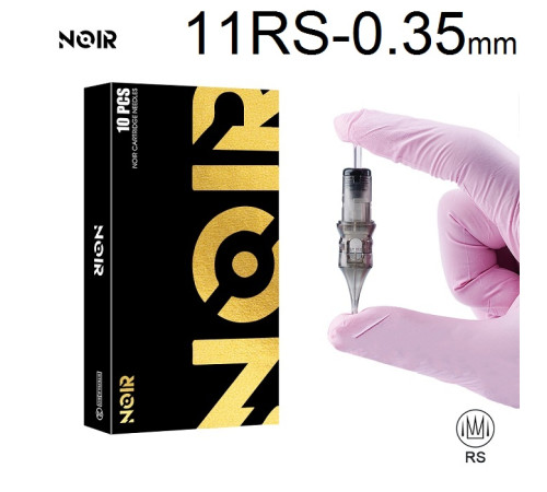 Тату картридж Noir Round Shader 11 - 0,35 мм Long Taper