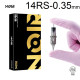 Тату картридж Noir Round Shader 14 - 0,35 мм Long Taper