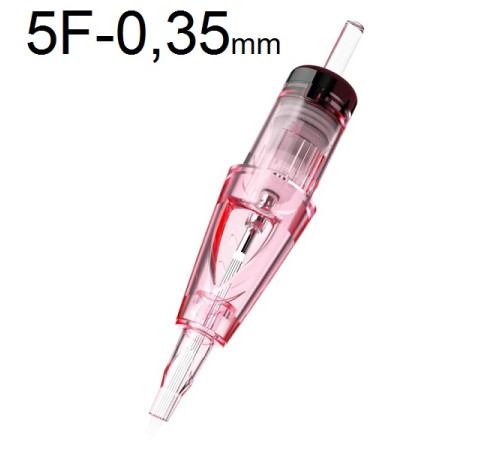Тату картридж WJX PMU Flat 5 - 0,35 мм Long Taper