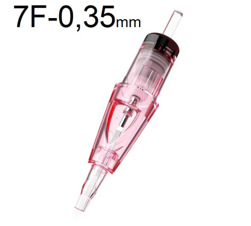 Тату картридж WJX PMU Flat 7 - 0,35 мм Long Taper