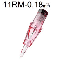 Тату картридж WJX PMU Round Magnum 11 - 0,18 мм  Long Taper