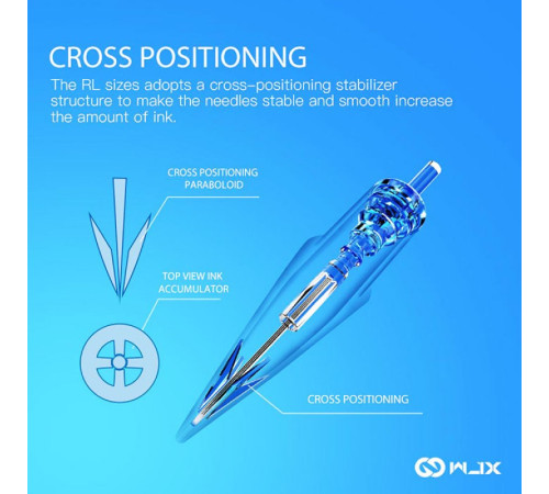 Тату картридж WJX Round Shader 5 - 0,30 мм Long Taper
