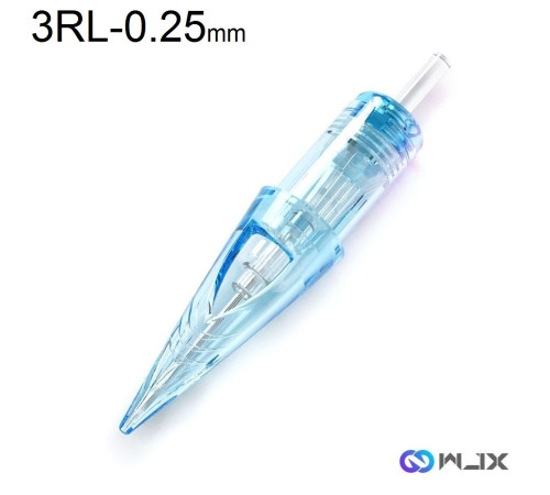 Тату картридж WJX Round Liner 3 - 0,25 мм Long Taper