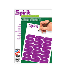 Трансферная тату бумага USA Spirit Green FreeHand A4 для ручного перевода Original 100 шт/уп