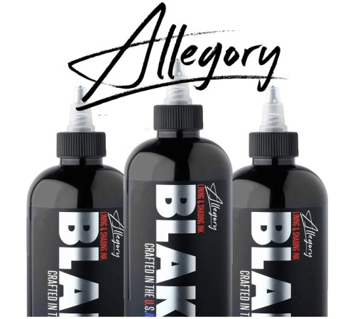 Тату краска Allegory Ink Black Lining and Shading универсальная