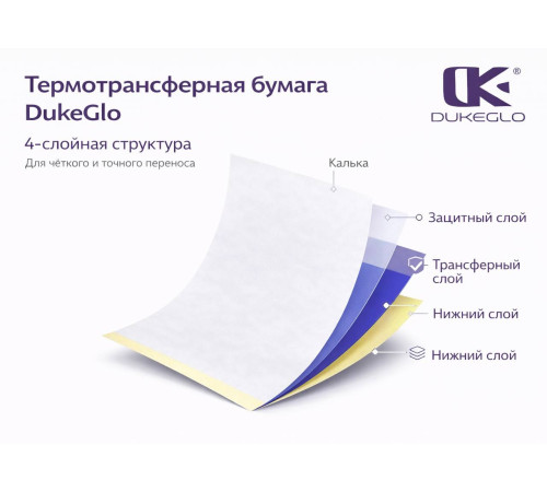 Трансферная тату бумага DukeGlo Thermal
