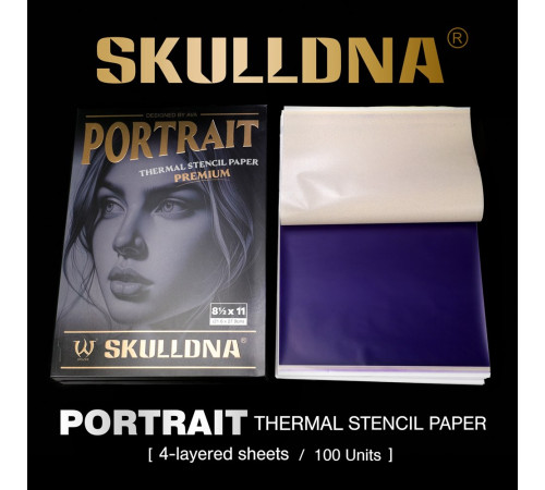 Трансферная тату бумага AVA SkullDna Portrait Thermal