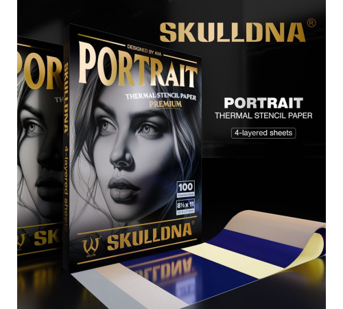 Трансферная тату бумага AVA SkullDna Portrait Thermal