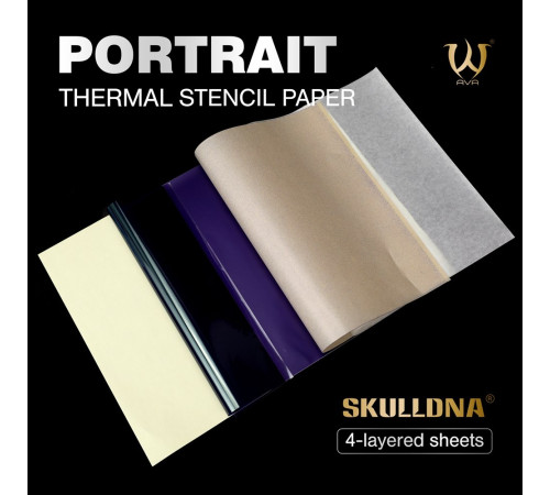 Трансферная тату бумага AVA SkullDna Portrait Thermal