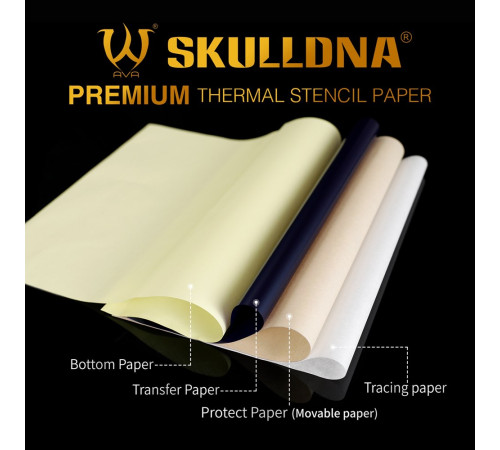 Трансферная тату бумага AVA SkullDna Premium Thermal