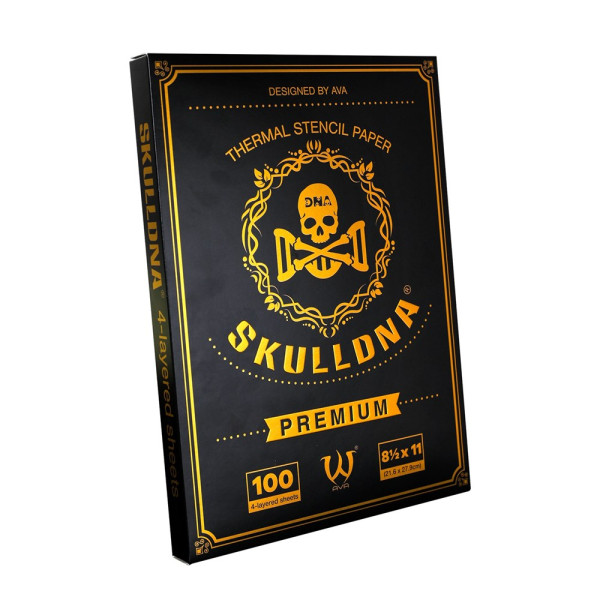 Трансферная тату бумага AVA SkullDna Premium Thermal 100 шт/уп