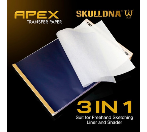 Трансферная тату бумага AVA SkullDna Apex 3в1