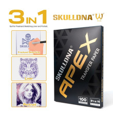 Трансферная тату бумага AVA SkullDna Apex 3в1 100 шт/уп