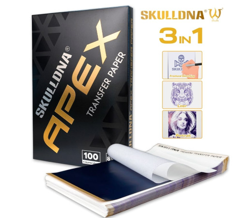 Трансферная тату бумага AVA SkullDna Apex 3в1