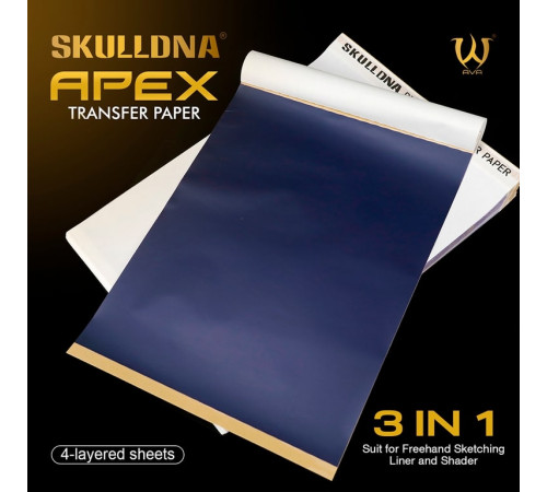Трансферная тату бумага AVA SkullDna Apex 3в1