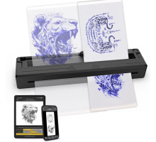 Беспроводной ультра легкий тату принтер King M8 Tattoo Stencil Printer (459 гр)