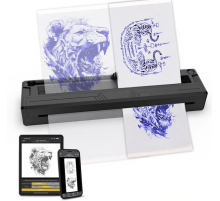 Беспроводной ультра легкий тату принтер King M8 Tattoo Stencil Printer (459 гр)