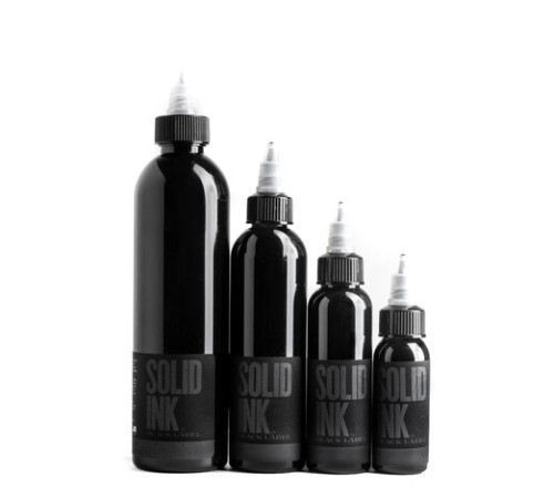 Тату краска Solid Ink Black Label Grey Wash Dark