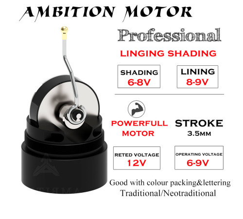 Тату машинка Ambition Storm Wand Black